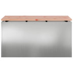 Garden Bench Silver 80 x 40 x43 cm Galvanised steel