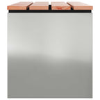 Garden Bench Silver 80 x 40 x43 cm Galvanised steel