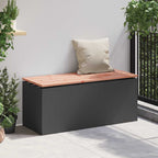Garden Bench Black 100 x 40 x 43 cm Steel
