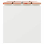 Garden Bench White 100 x 40 x 43 cm Steel