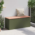 Garden Bench Olive green 100 x 40 x 43 cm Steel