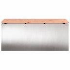 Garden Bench Silver 100 x 40 x 43 cm Stainless steel
