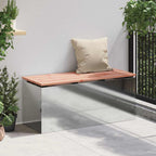 Garden Bench Silver 100 x 40 x 43 cm Galvanised steel