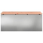 Garden Bench Silver 100 x 40 x 43 cm Galvanised steel