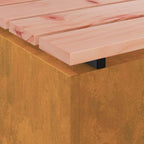 Garden Bench Rusty 100 x 40 x 43 cm Weathering steel