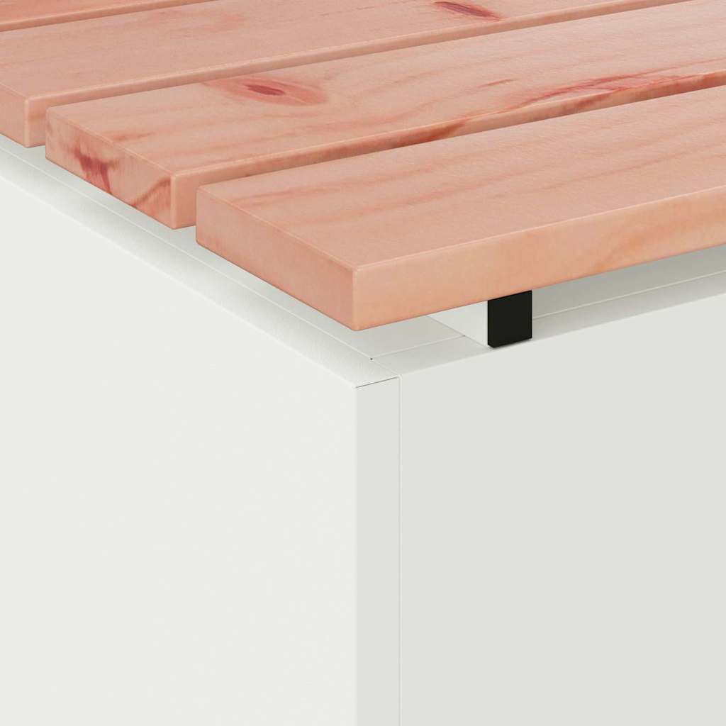 Garden Bench White 40 x 40 x 43 cm Steel