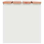 Garden Bench White 40 x 40 x 43 cm Steel