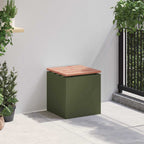 Garden Bench Olive green 40 x 40 x 43 cm Steel