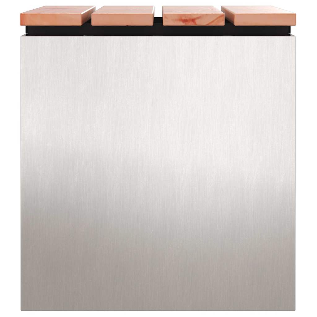 Garden Bench Silver 40 x 40 x 43 cm Stainless steel