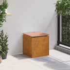 Garden Bench Rusty 40 x 40 x 43 cm Weathering steel