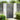 Garden Gate with Lock Black 105 x 175 cm Powder-coated steel