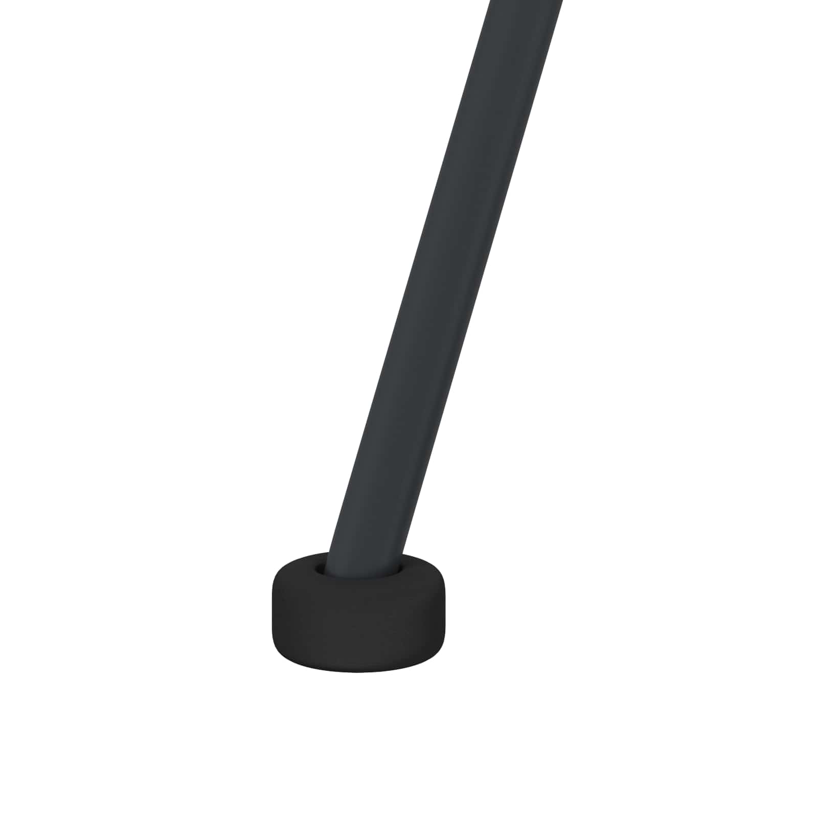 Dining Chair 2 pcs Black 49 x 51 x 81 cm Rattan and Iron