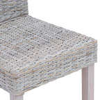 Dining Chair 2 pcs White Wash 45 x 54 x 93 cm