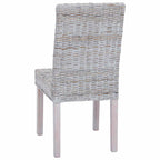Dining Chair 2 pcs White Wash 45 x 54 x 93 cm
