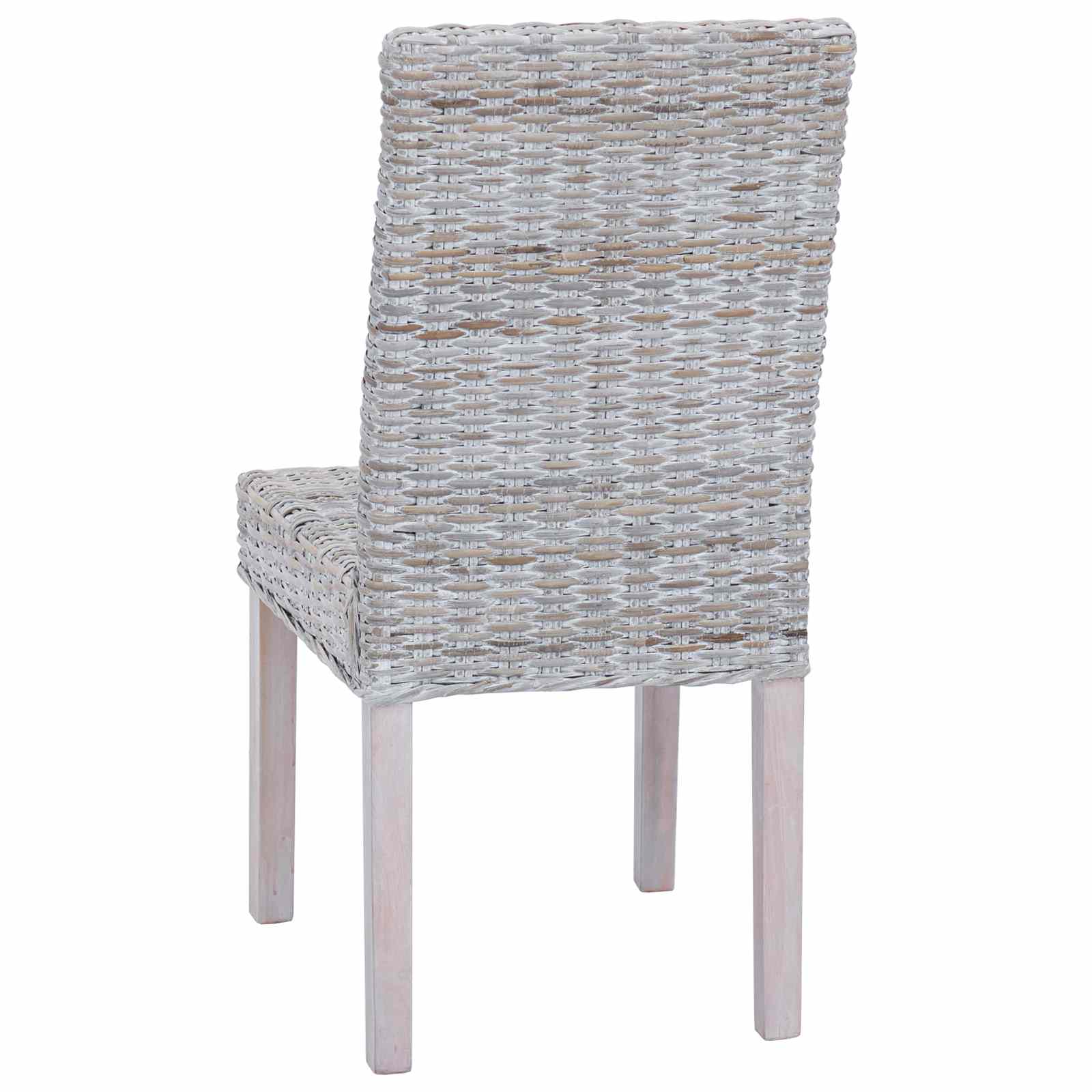 Dining Chair 2 pcs White Wash 45 x 54 x 93 cm