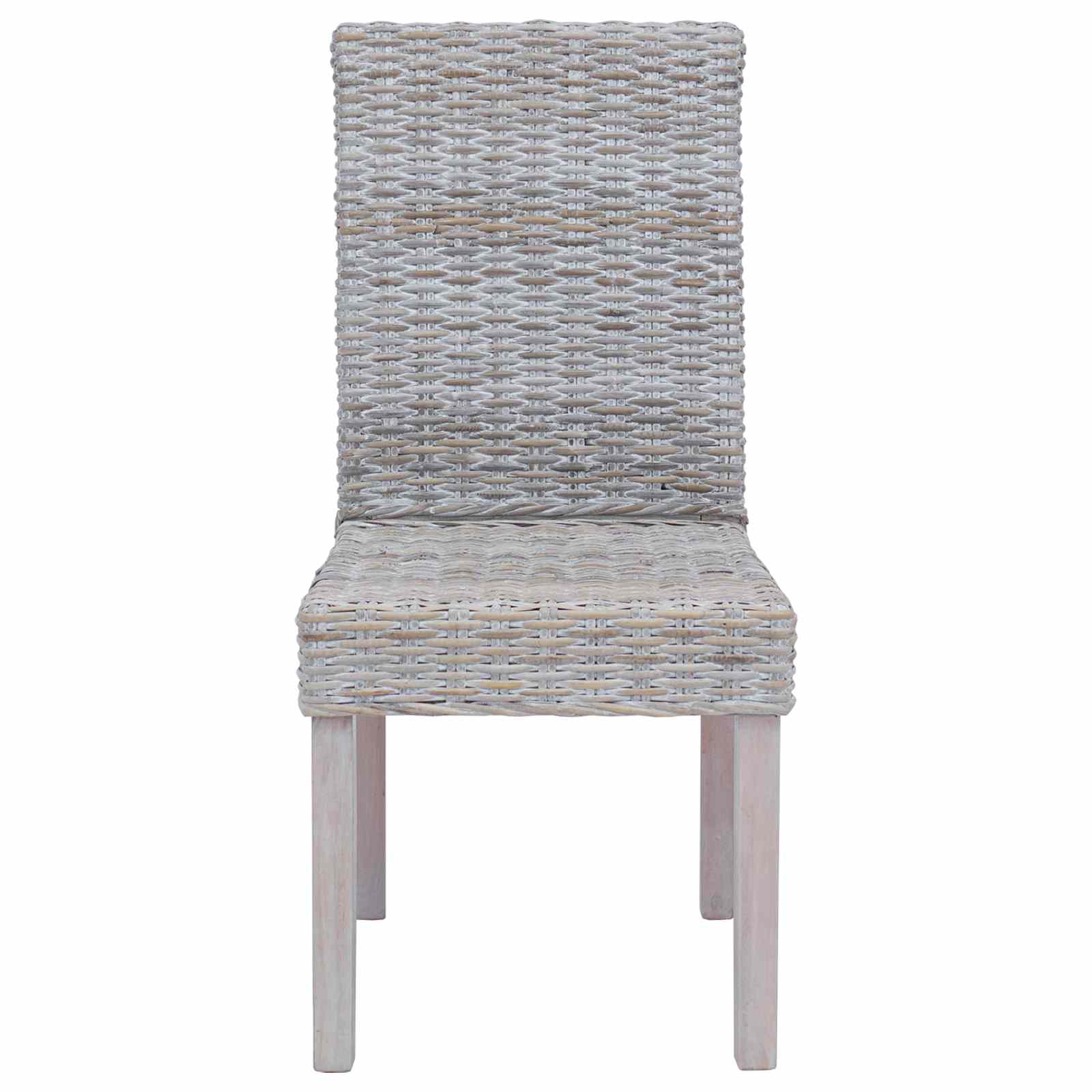 Dining Chair 2 pcs White Wash 45 x 54 x 93 cm