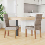 Dining Chair 2 pcs Kubu Grey 45 x 54 x 93 cm