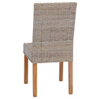 Dining Chair 2 pcs Kubu Grey 45 x 54 x 93 cm