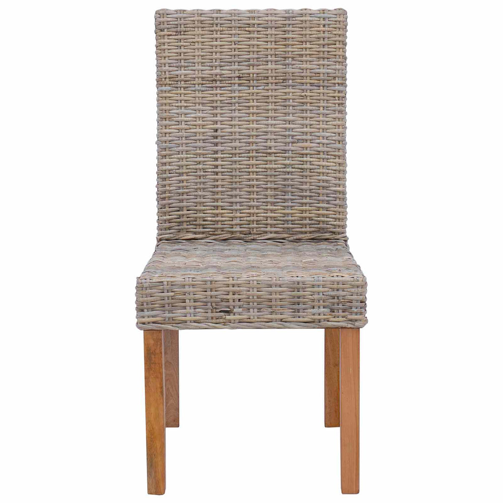 Dining Chair 2 pcs Kubu Grey 45 x 54 x 93 cm