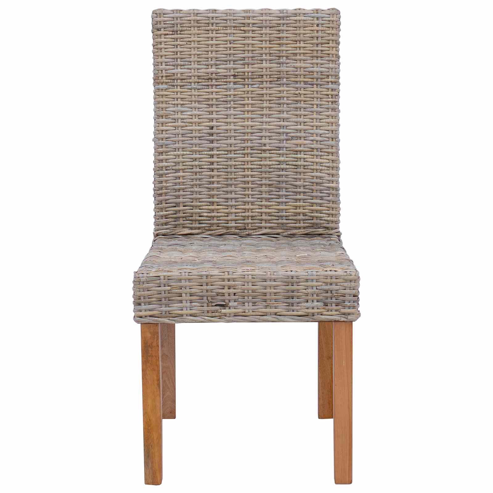 Dining Chair 2 pcs Kubu Grey 45 x 54 x 93 cm