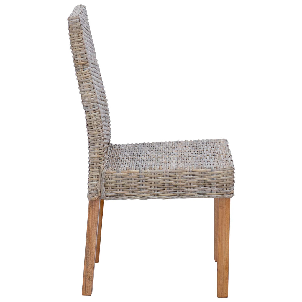 Dining Chair 2 pcs Kubu Grey 45 x 54 x 93 cm