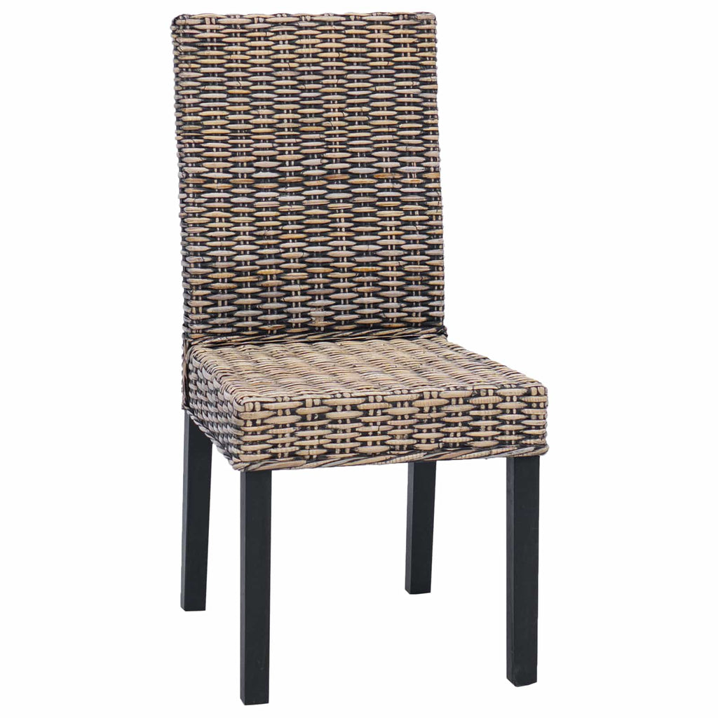 Dining Chair 2 pcs Black Wash 45 x 54 x 93 cm