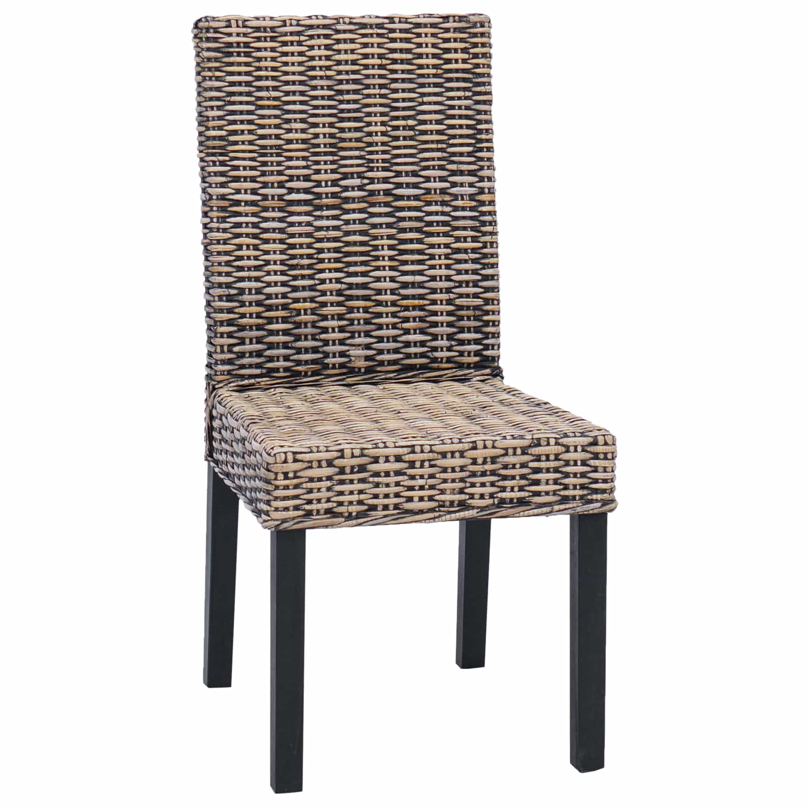 Dining Chair 2 pcs Black Wash 45 x 54 x 93 cm