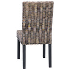 Dining Chair 2 pcs Black Wash 45 x 54 x 93 cm