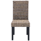 Dining Chair 2 pcs Black Wash 45 x 54 x 93 cm