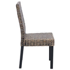 Dining Chair 2 pcs Black Wash 45 x 54 x 93 cm