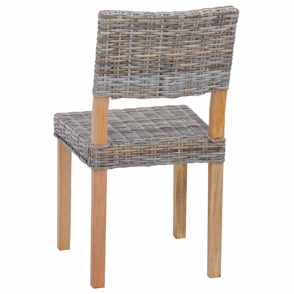 Dining Chair 2 pcs Kubu Grey 46 x 55 x 84 cm Kubu Rattan