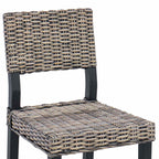 Dining Chair 2 pcs Black Wash 46 x 55 x 84 cm Kubu Rattan