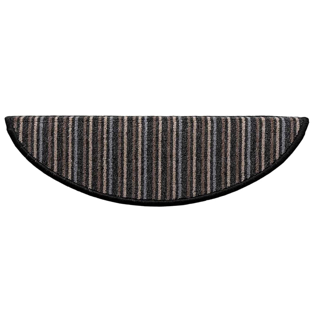 Self-adhesive Stair Mats 15 pcs Anthracite 56 x 17 x 3 cm