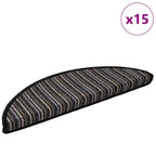 Self-adhesive Stair Mats 15 pcs Anthracite 56 x 17 x 3 cm