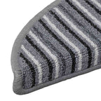 Self-adhesive Stair Mats 15 pcs Grey 56 x 17 x 3 cm