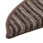 Self-adhesive Stair Mats 15 pcs Brown 56 x 17 x 3 cm