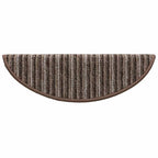 Self-adhesive Stair Mats 15 pcs Brown 56 x 17 x 3 cm