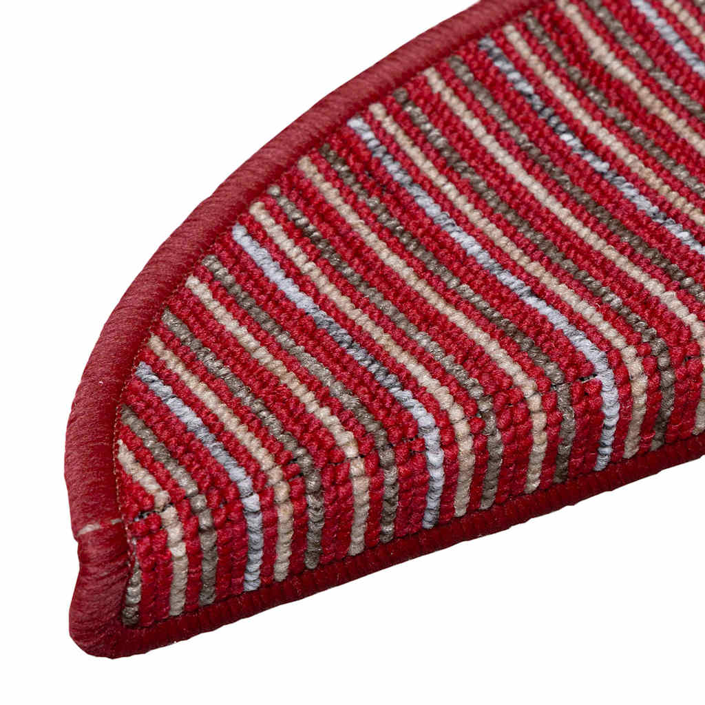 Self-adhesive Stair Mats 15 pcs Red 56 x 17 x 3 cm