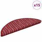 Self-adhesive Stair Mats 15 pcs Red 56 x 17 x 3 cm
