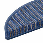 Self-adhesive Stair Mats 15 pcs Blue 56 x 17 x 3 cm