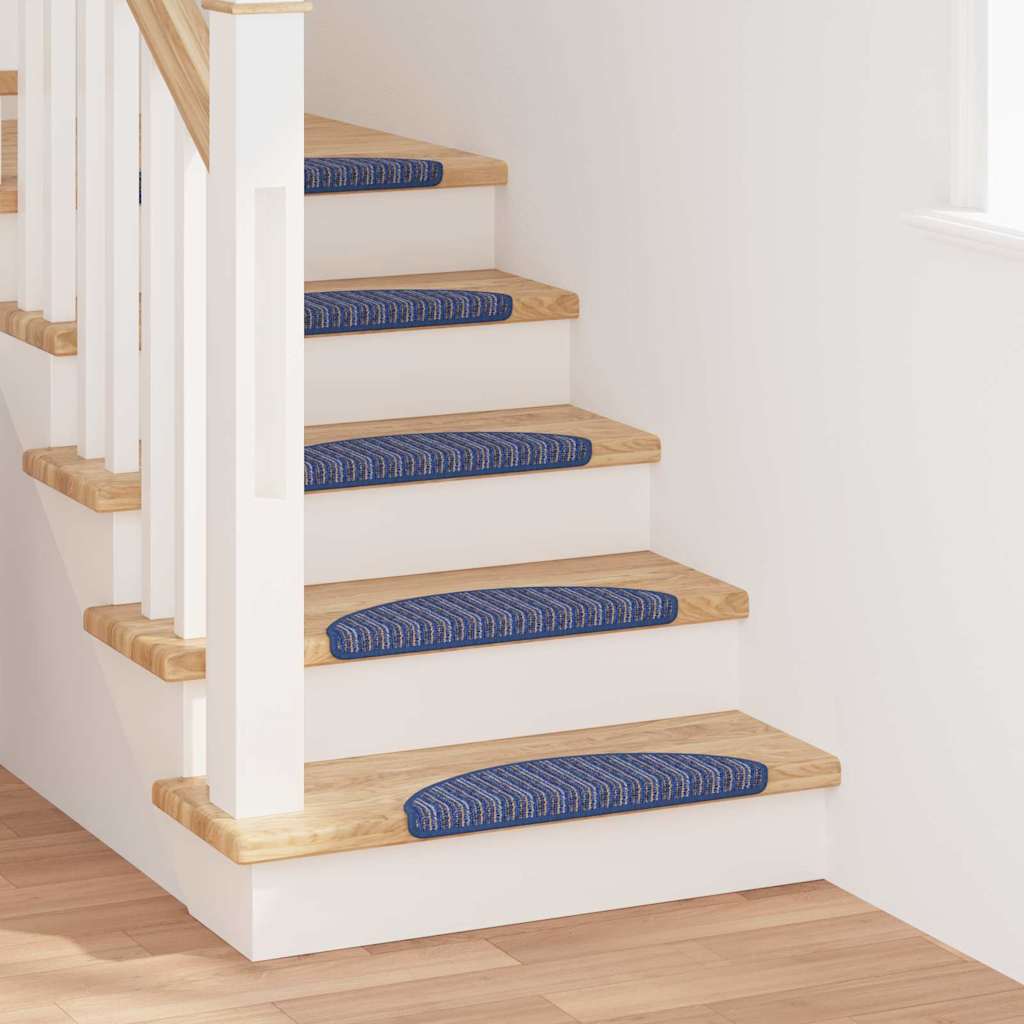 Self-adhesive Stair Mats 15 pcs Blue 56 x 17 x 3 cm