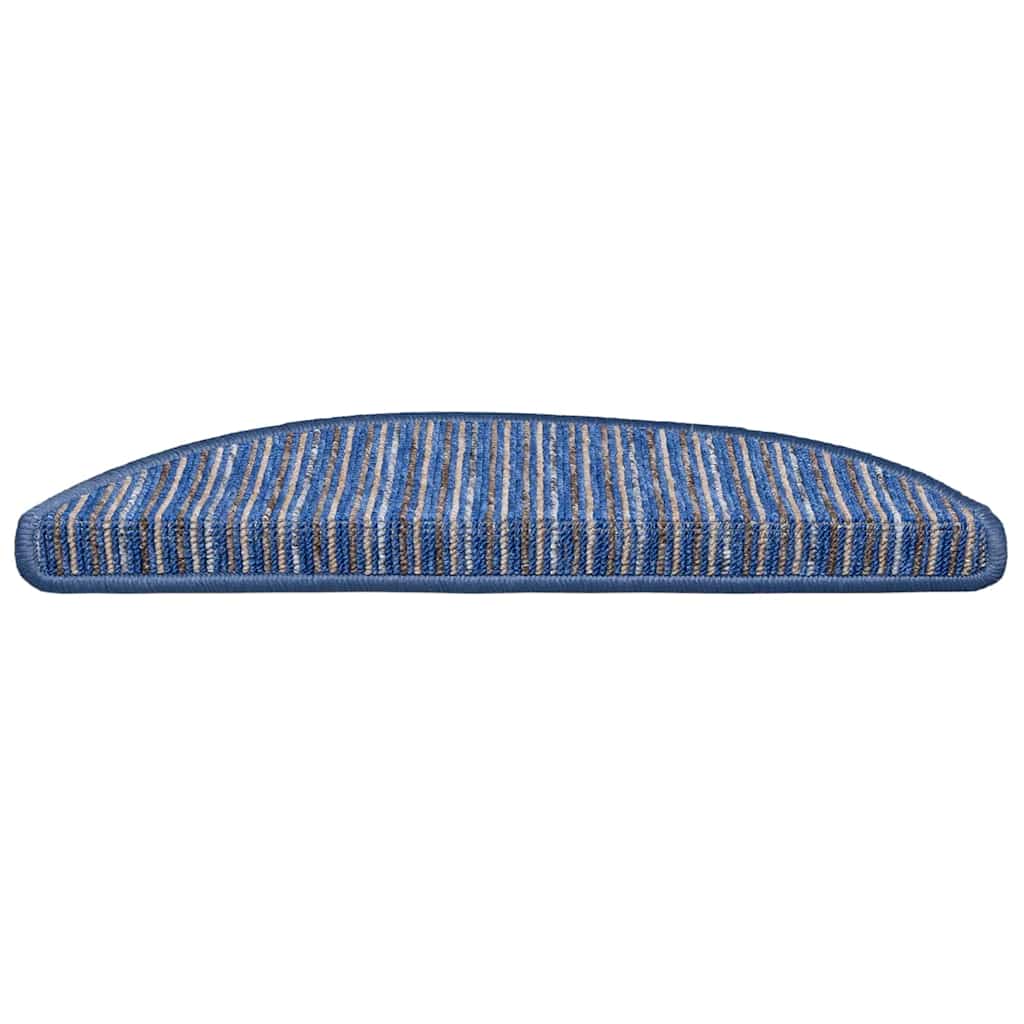 Self-adhesive Stair Mats 15 pcs Blue 56 x 17 x 3 cm