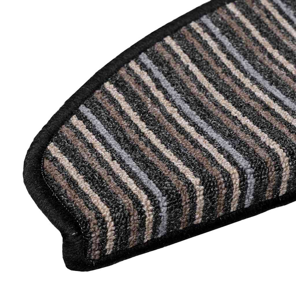 Self-adhesive Stair Mats 15 pcs Anthracite 65 x 21 x 4 cm