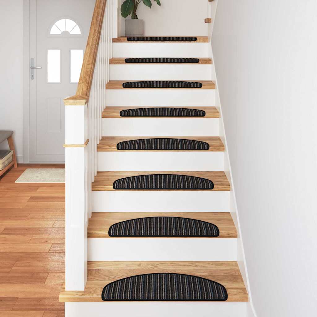 Self-adhesive Stair Mats 15 pcs Anthracite 65 x 21 x 4 cm