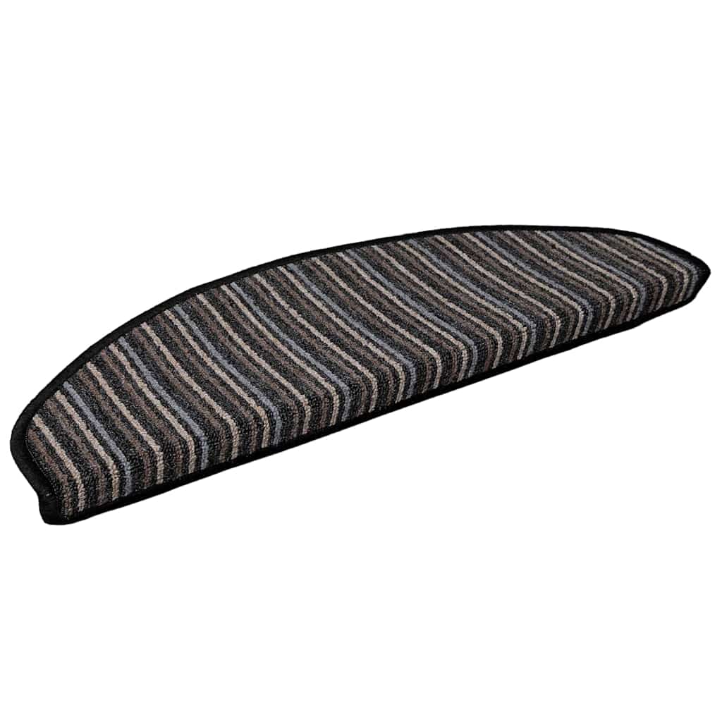 Self-adhesive Stair Mats 15 pcs Anthracite 65 x 21 x 4 cm