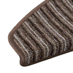 Self-adhesive Stair Mats 15 pcs Brown 65 x 21 x 4 cm