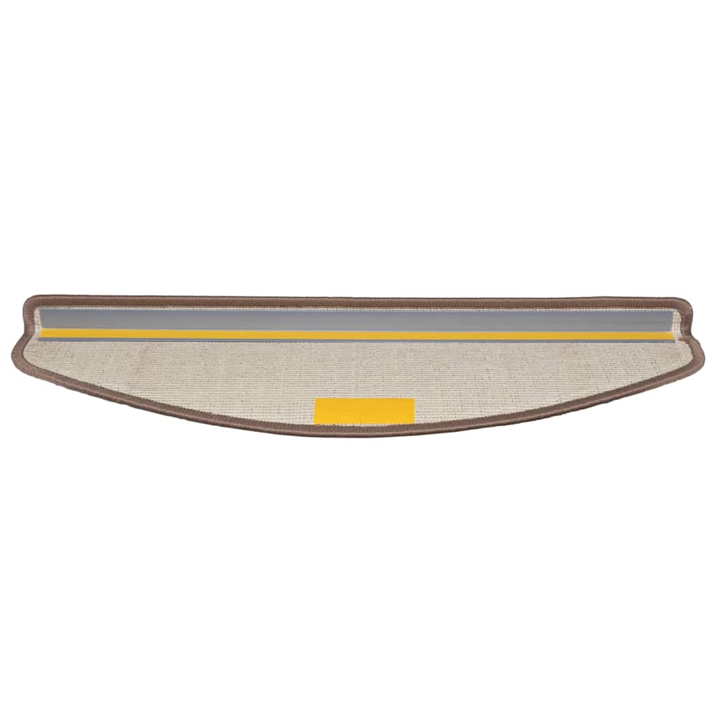 Self-adhesive Stair Mats 15 pcs Brown 65 x 21 x 4 cm