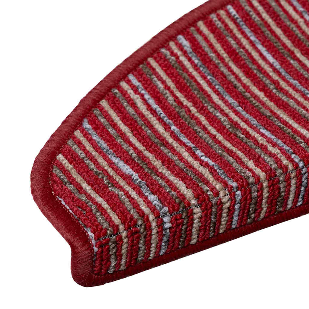 Self-adhesive Stair Mats 15 pcs Red 65 x 21 x 4 cm