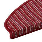 Self-adhesive Stair Mats 15 pcs Red 65 x 21 x 4 cm