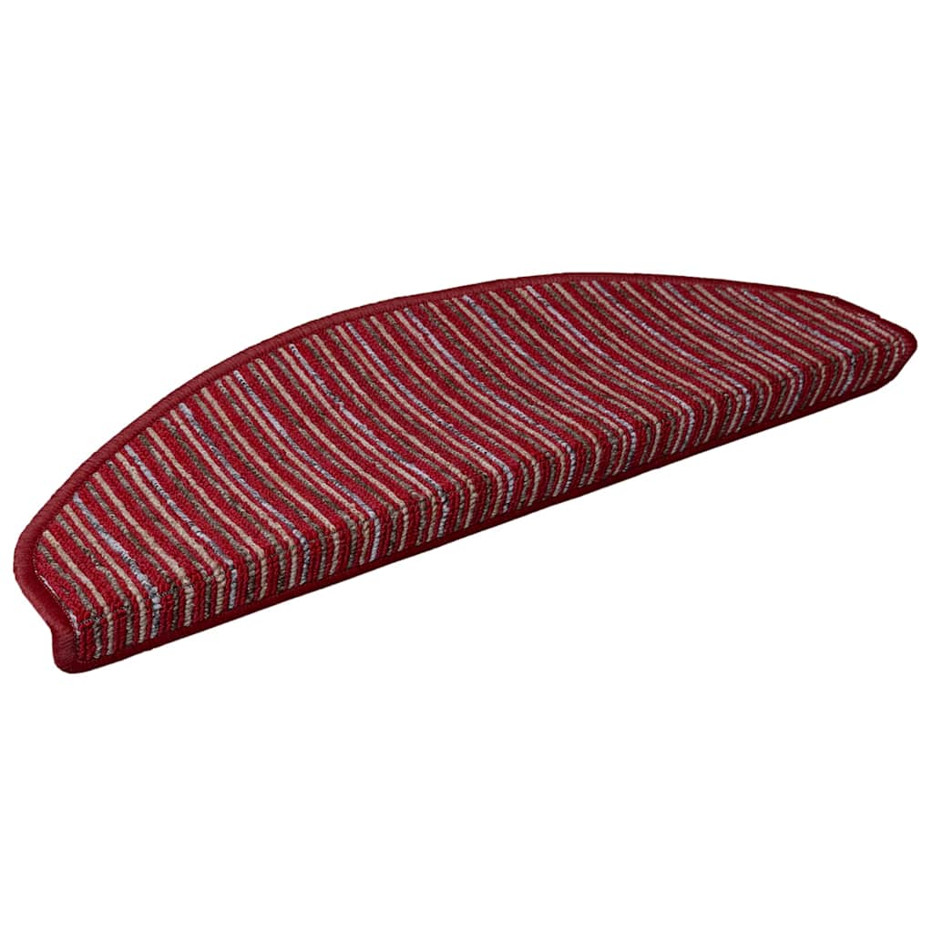 Self-adhesive Stair Mats 15 pcs Red 65 x 21 x 4 cm